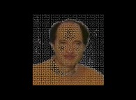 Self-Portrait by means of a Bidimensional Hilbert Curve -iteration 6- 
