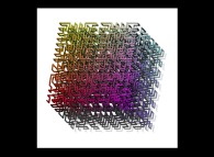 Courbe de Hilbert tridimensionnelle -itération 4- 