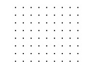 Black dots on a square lattice 