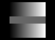 A uniform grey stripe on a grey scale 