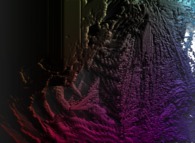 An interpolation between a pseudo-quaternionic Mandelbrot set (a 'Mandelbulb')and a tridimensional Verhulst dynamics -tridimensional cross-section- 