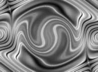 Bidimensional display of the integration of the Lorenz attractor system for 448500 different initial conditions 