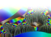 Tridimensional visualization of the Mandelbrot set with mapping of the arguments 