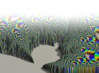 Tridimensional visualization of the Mandelbrot set with mapping of the arguments 