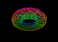 Double random triangulation of the surface of a torus -18x18- 