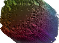 A foggy 'MandelBox' -tridimensional cross-section- 