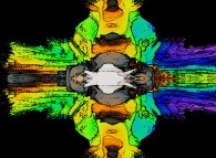 A pseudo-quaternionic Mandelbrot set (a 'MandelBulb')-tridimensional cross-section- 