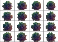 Pi rotation about the Y axis of a pseudo-quaternionic Mandelbrot set (a 'Mandelbulb')-tridimensional cross-section- 