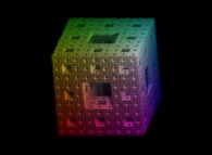 Impressionist view of the Menger sponge -iteration 5- 