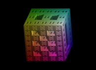 A parallelepipedic extended Menger sponge -iteration 3- 