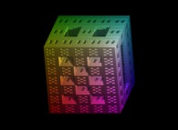 A parallelepipedic extended Menger sponge -iteration 4- 