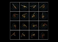 The distances Sun-Earth-Jupiter-Saturn-Uranus-Neptune during one neptunian year 