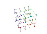 The K-smooth integers on a Tridimensional Hilbert Curve -iteration 2- 