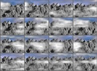 Mountains and light cloud dynamics -this sequence being periodical- 