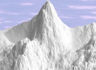 Snowy multifractal mountains 