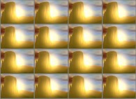 A set of 4x3 stereograms of a few Monument Valleys at sunset 