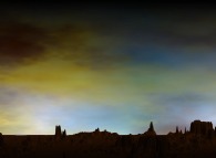 Monument Valley au lever du Soleil 