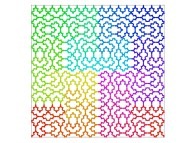 A Bidimensional Hilbert-like Curve defined with {X1(...),Y1(...)} related to the Mandelbrot set border -iteration 5- 