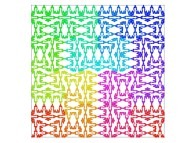 A Bidimensional Hilbert-like Curve defined with {X1(...),Y1(...)} related to the von Koch Curve -iteration 5- 