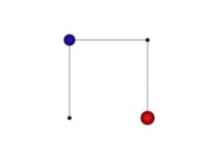 The 4 first digits -base 10- of 'pi' on a Bidimensional Hilbert Curve -iteration 1- 