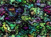 Bidimensional abstract texture with random anthropomorphic patterns 