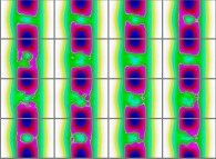 The set of bidimensional fields defining the 'Y' coordinate of a dynamic 'crumpled' Klein bottle 