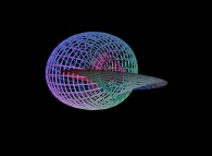 A surface between the Klein bottle and a 'double sphere' defined by means of three bidimensional fields 