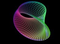 A surface between the Möbius strip and a 'double sphere' defined by means of three bidimensional fields 