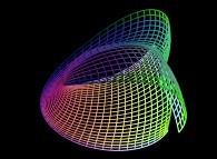 A surface between the Möbius strip and the Klein bottle defined by means of three bidimensional fields 