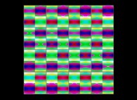 The set of bidimensional fields defining the 'X' coordinate of a dynamics of four interlaced torus 