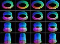 An interpolation between a cylinder and a torus 