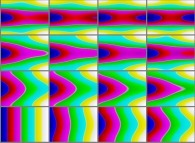 The set of bidimensional fields defining the 'X' coordinate of an interpolation between a rectangle and a torus 