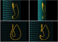 Bidimensional cross-sections of the Klein bottle 