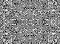 Synthesis of bidimensional symmetrical geometrical textures 