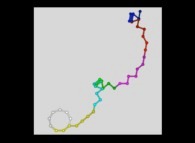 A type 'T' pseudo-random walk defined by means of the 48 first decimals of the transcendental Champernowne number -using all base 10 integer numbers-: 0.{1,2,3,4,5,6,7,8,9,10,11,12,13,14,15,16,17,18,19,20,21,22,23,24,25,26,27,28,2...} 