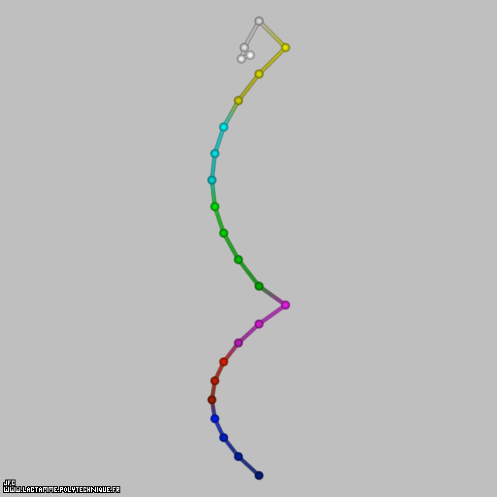 A type 'XY' pseudo-random walk defined by means of the 48 first decimals of the transcendental Champernowne number -using all base 10 integer numbers-: 0.{1,2,3,4,5,6,7,8,9,10,11,12,13,14,15,16,17,18,19,20,21,22,23,24,25,26,27,28,2...} [Une pseudo-marche al&eacute;atoire de type 'XY' d&eacute;finie &agrave; l'aide des 48 premi&egrave;res d&eacute;cimales du nombre transcendant de Champernowne -utilisant tous les nombres entiers en base 10-: 0.{1,2,3,4,5,6,7,8,9,10,11,12,13,14,15,16,17,18,19,20,21,22,23,24,25,26,27,28,2...} ]
