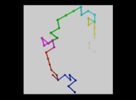 A type 'B6-XYZ' pseudo-random walk defined by means of the 48 first 'decimals' of the transcendental Champernowne number -using all base 4 integer numbers-: 0.{1,2,3,4,5,1,0,1,1,1,2,1,3,1,4,1,5,2,0,2,1,2,2,2,3,2,4,2,5,3,0,3,1,3,2,3,3,3,4,3,5,4,0,4,1,4,2,4} 