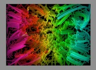 The particle trajectories of bidimensional fractal aggregates obtained by means of a 100% pasting process during collisions of particles submitted to an attractive central field of gravity 