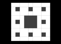 The Sierpinski carpet -iteration 2- 