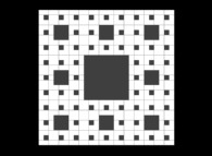The Sierpinski carpet -iteration 3- 