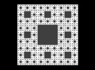 The Sierpinski carpet -iteration 4- 