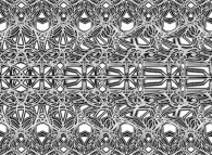 Autostereogram with an hidden volcano 