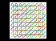 Artistic display of a Sudoku grid 