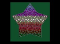 Tridimensional visualization of a pseudo-periodical Penrose tiling of the Golden Decagon 