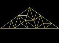 The construction process of an aperiodic Penrose tiling -3 random subdivision iterations- 