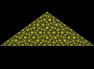 The construction process of a Penrose tiling -6 random subdivision iterations- 