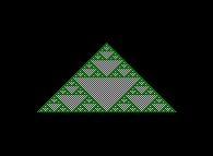 The 64 first lines of the Pascal's Triangle -modulo 2- 