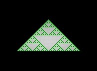 The 64 first lines of the Pascal's Triangle -modulo 2- 