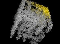 Particle diffusion inside the Hiroko Kitaoka model of the human pulmonary acinus with membrane permeability 