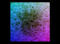 Heterogeneous -tridimensional anti-gaussian field- random meshing of a cube 